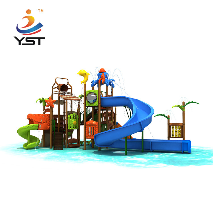 Outdoor Kids Fiberglass Water Park Playground Slides 19099 Equipment Children
