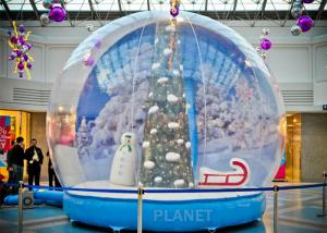 China Custom LED 0.65mm PVC Inflatable Christmas Snow Globe wholesale