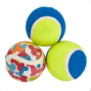 China dog toy gun tennis ball throw for pet playing 2.5inch 3 pack wholesale