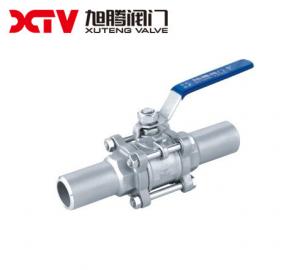 China Welding Connection Form 3-PCS Floating Ball Valve Q61F Structure wholesale