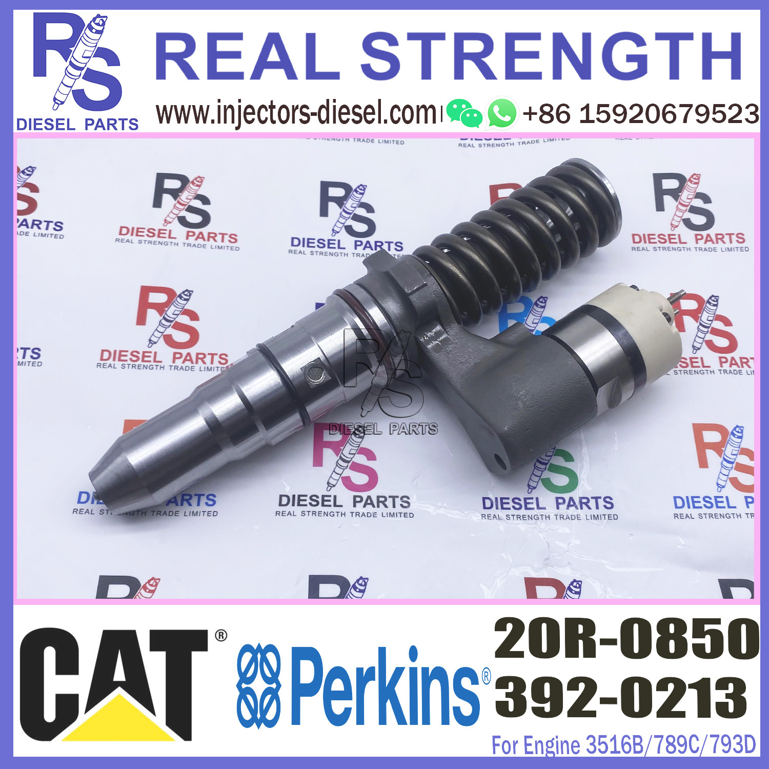 Common Rail Control Valve Injector Valve Common Rail Injector for 3516b/789c/793d 392-0213 20R-0850