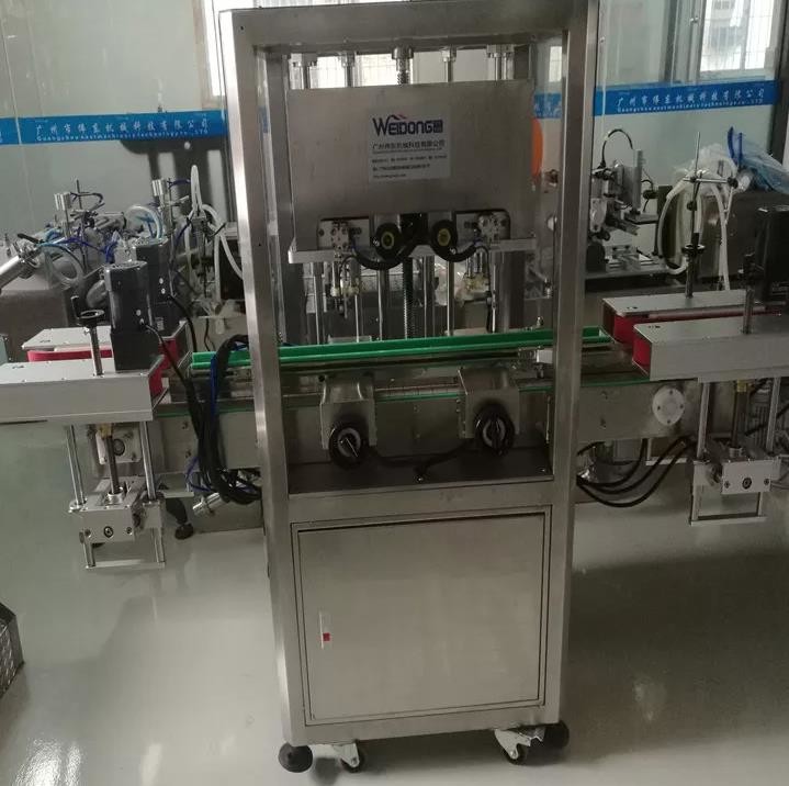 Servo Motor PLC Cosmetic Liquid Filling Machine 2 Heads for Glass Bottle
