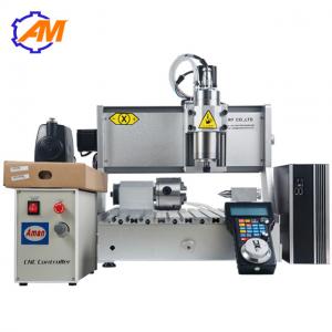 China AMAN3040 cylinder engraving and milling machine mini automatic 3040 4 axis cnc wood engraving machine wholesale