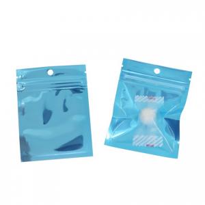 China One Side Clear Food Bags Small Water Proof Zipper Reclosable Colorful Pouches Custom Printed Flat Bag wholesale