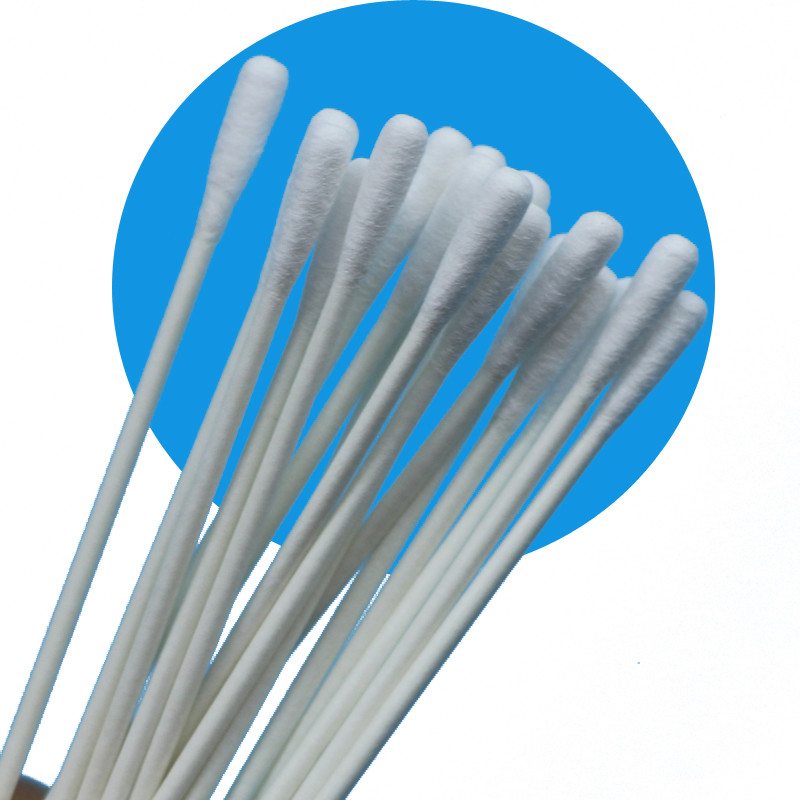 Eco Friendly Paper Stick 3.2mm Small Round Qtips Cleanroom Cotton Bud Swab With Double Heads