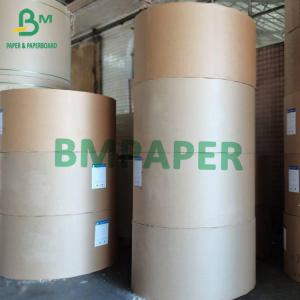 China 70gsm 80gsm Extensible Kraft Paper Rolls For Brown Cement Bags High Weight Capacity wholesale