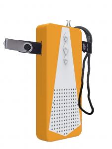 China Portable USB FM Radio Receiver Flashlight Pocket TF Player Radio With Speaker wholesale