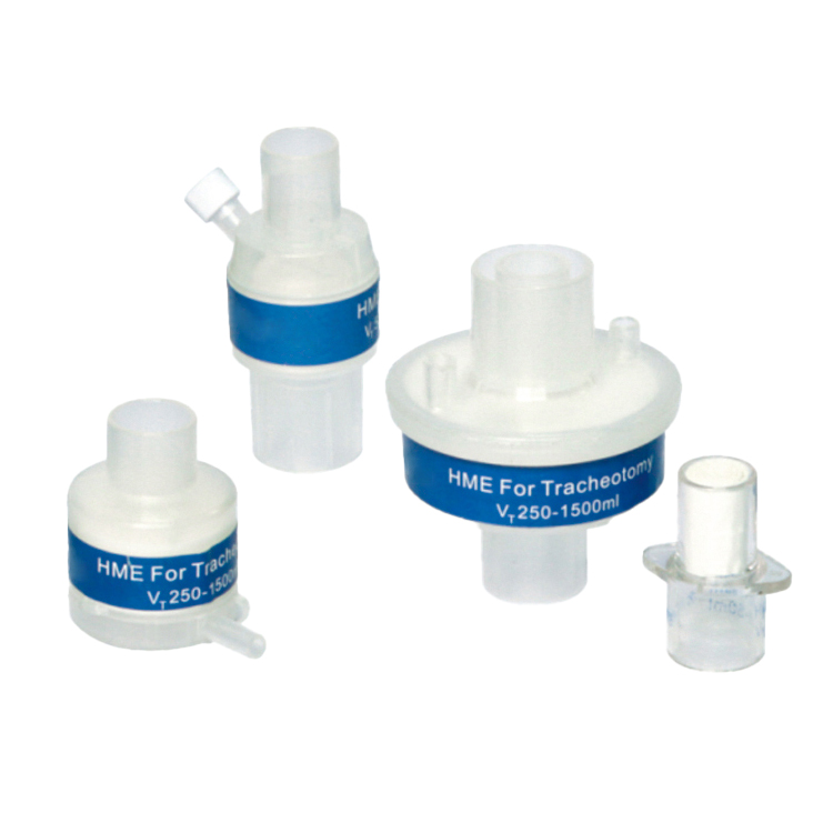 Tracheal Tracheostomy Hme Filter Infusion Accessories With Oxygen Tube Connector