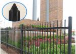 Eco Friendly Black Steel Fence Rust Resistance Without Flaking / Fading