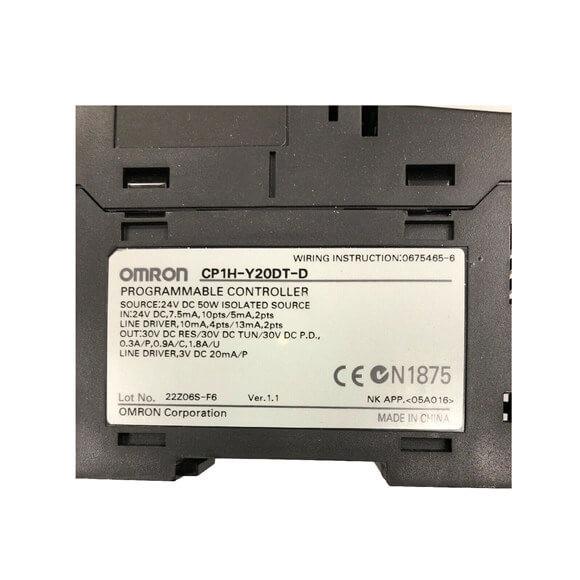 Quality PLC Omron CP Series CP1H CPU Unit CP1H-Y20DT-D Programmable Controller for sale