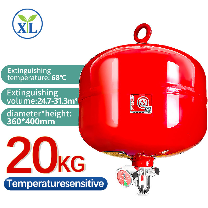 Automatic FM200 Hanging Fire Extinguisher Clean Gas Brass Valve For Quick Discharge.