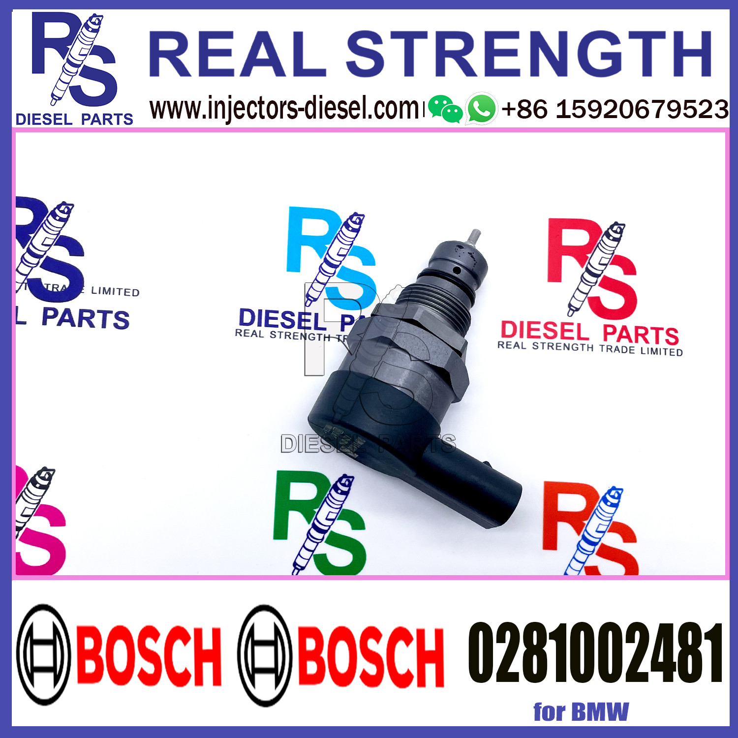 BOSCH Control Valve 0281002481 DRV Regulator Solenoid 0281002481 for BMW