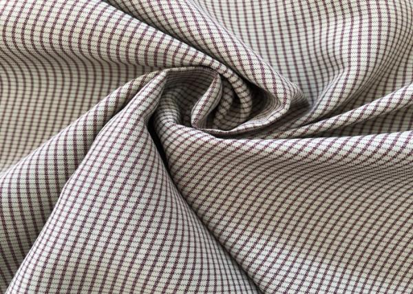 Square Plaid Durable Outdoor Fabric With Weft Stretch Yarn For Outdoor Clothing