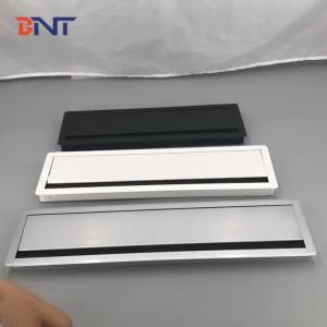 China rectangular cable access /computer desk hole cover/aluminium alloy office desk cable grommet wholesale