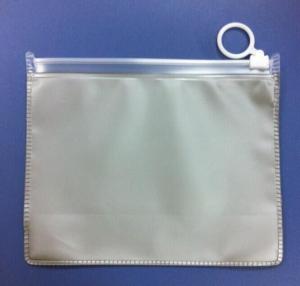 China Silk printing Clear frosted travel use eva plastic bag for clothes with zipper wholesale
