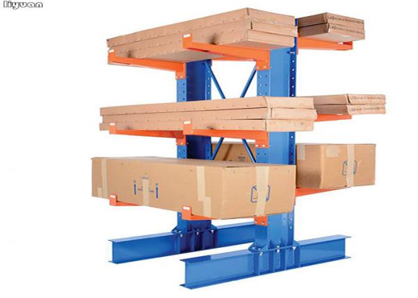 Corrosion Protection Structural Cantilever Rack For Sheet Lumber Wood Plank Storage