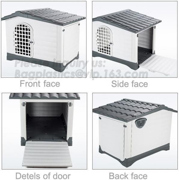 Scratch Resistant and Bite Resistant Bold Foldable Pet Wire Dog Kennels Cages, Folding Steel Dog Cages With Plastic Tray