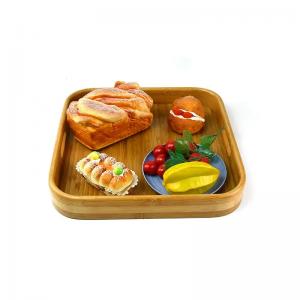 China Square Odm Bamboo Tea Tray Fruit Coffee Serving Party Dinner Plates wholesale