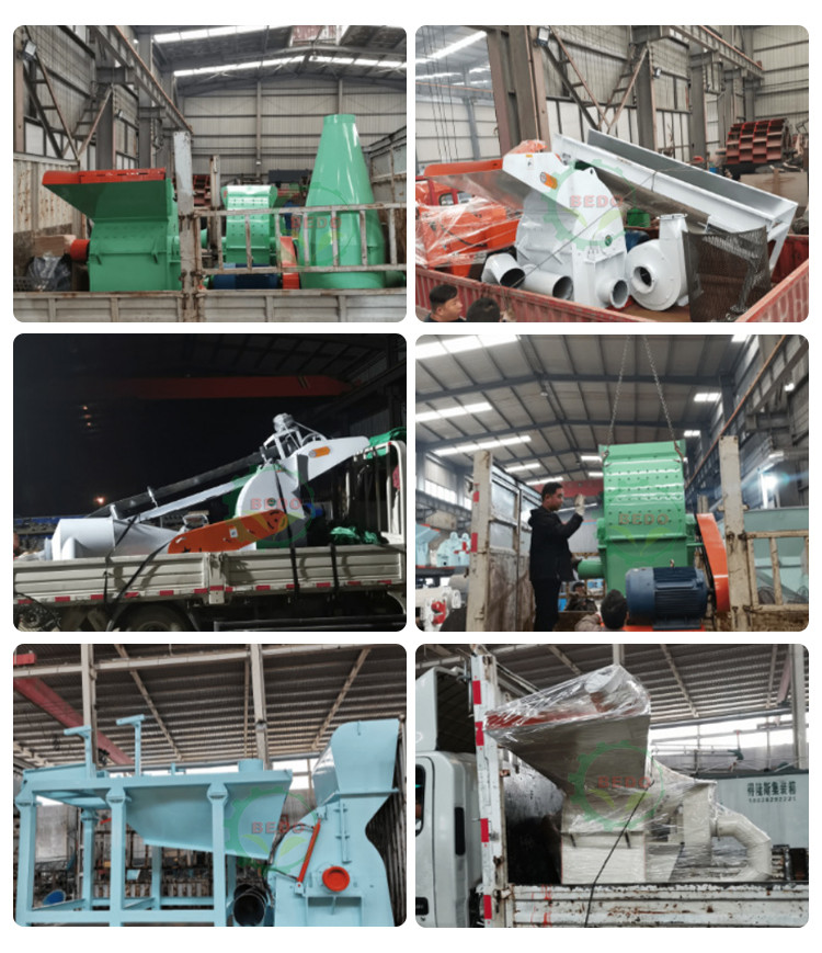 380V Alloy Steel Wood Crusher Machine Chips Hammer Mill Machine For Making Sawdust