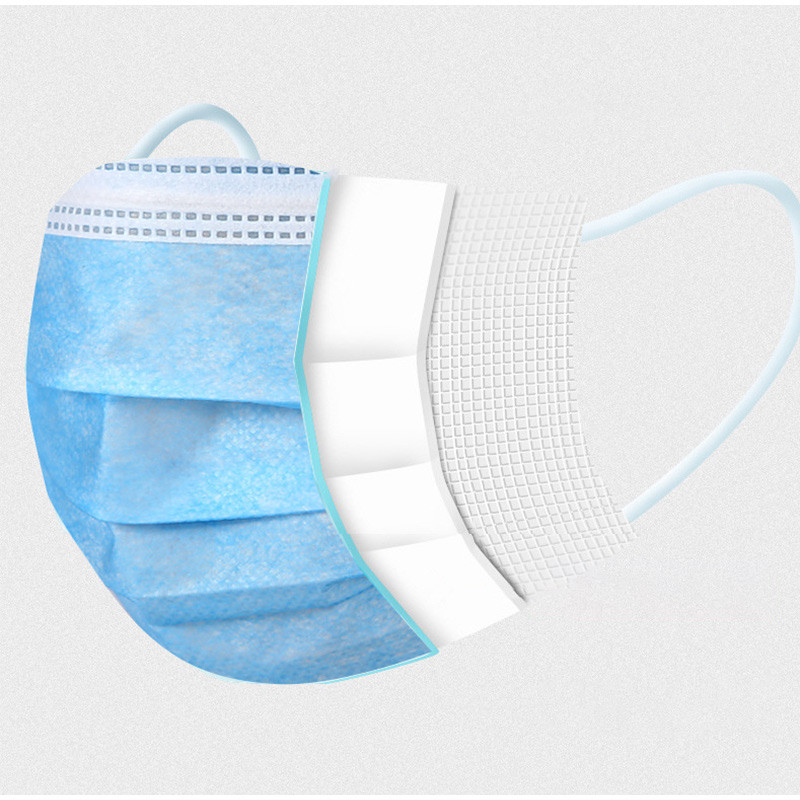 Meltblown Nonwoven 18 X 10 Cm Antiviral Face Mask