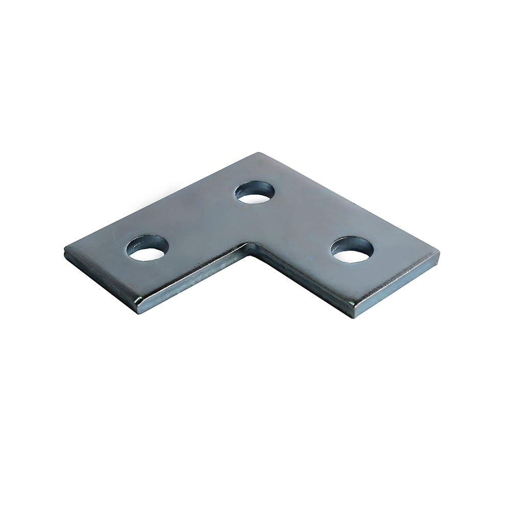 Carbon Steel Flat Strut Plate Electric Channel Fitting Stamping Type 40mm Width