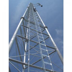 China 30m Tubular Lattice Communication Tower With Cable Tray Climb Ladder wholesale