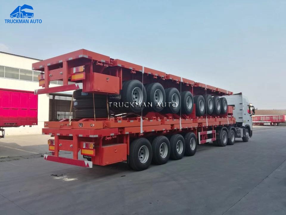 Tubeless Tire Flatbed Semi Trailer