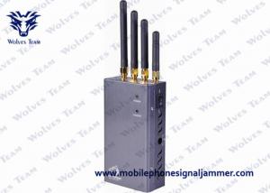 China 5 Band Portable 3G Cell Phone Signal Jammer HS Code 8543709200 Black wholesale