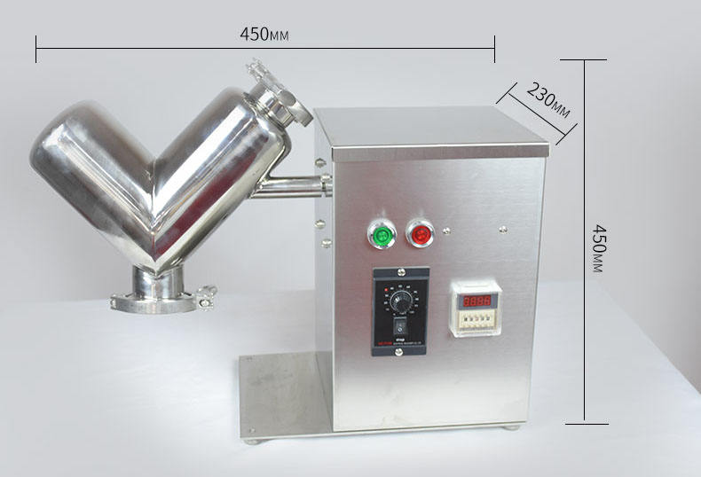 Energy Mining V-Type Cone Detergent Mixer for Dry Powder 10L 50L 100L 300L 500L