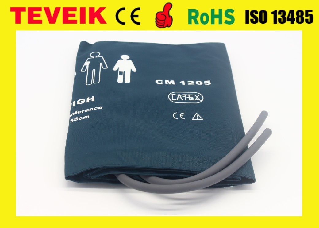 Reusable Datex 002774 Double Tube Nylon 27cm-35cm Blood Pressure NIBP Cuff for Adult