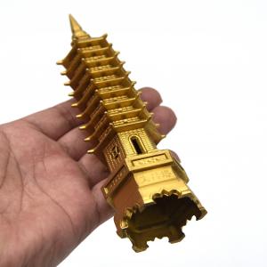 China Small Scale Tower ABS SLA 3D Printing Service With Gold Painting wholesale