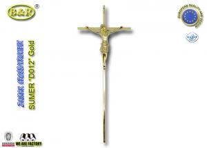 Gold color funeral cross decoration , ornamental cross D012 size 45*18cm