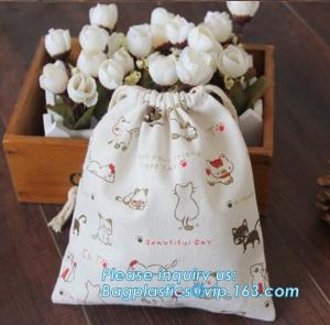 China organic Zero Waste Eco-Friendly Natural &amp; Healthy Organic Cotton Drawstring Net Bag for Grocery Shopping Storage Set wholesale