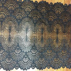 China 18 CM Wide  Underwear  Lace Border Strench lace edge in Black color wholesale