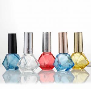 China 8ml Nail Polish Diamond Glass Split Bottle Customized Colorful on sale