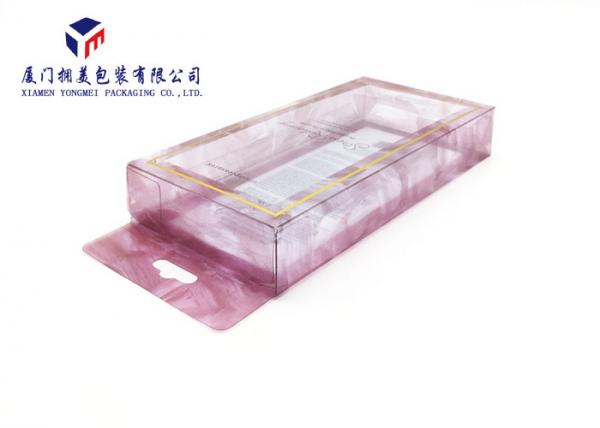Autom Lock Bottom PET Plastic Box Rectangle Shape Custom Printed Plastic Boxes