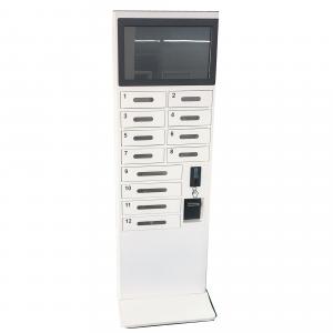China Quick Charger Public Cell Phone Charging Stations , White Mobile Phone Charging Kiosk wholesale