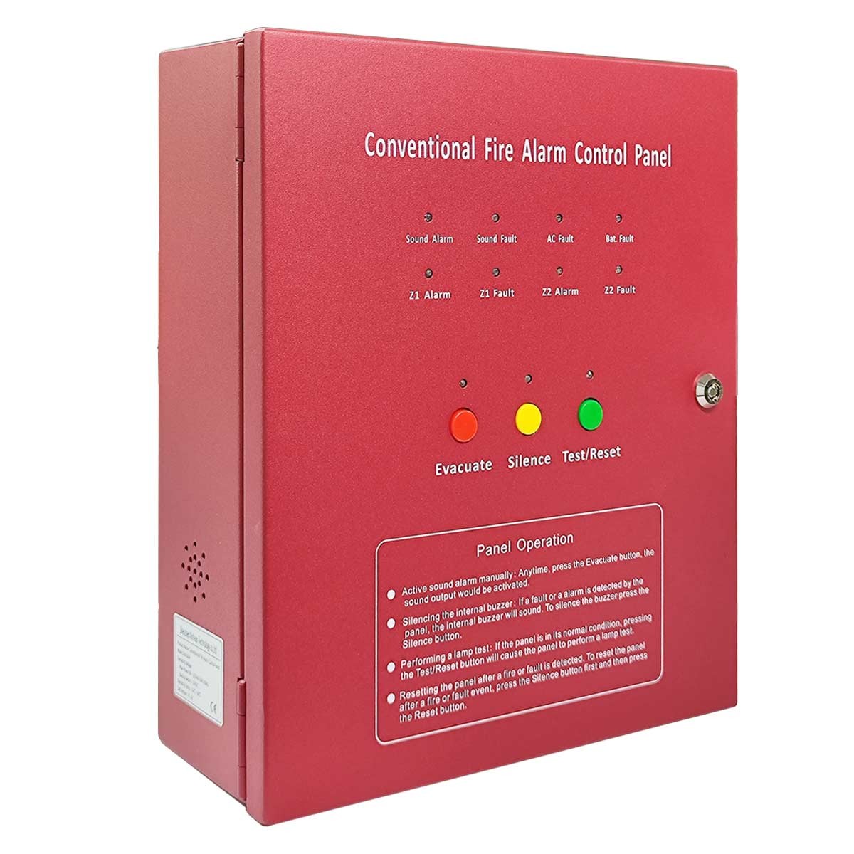 High-Reliability 2-Zone Fire Alarm Control Panel for Buildings and Facilities