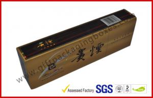 China Rectangle Handmade Rigid Board Cigar Gift Boxes , Custom 157g Coated Paper E Cigar Packages wholesale