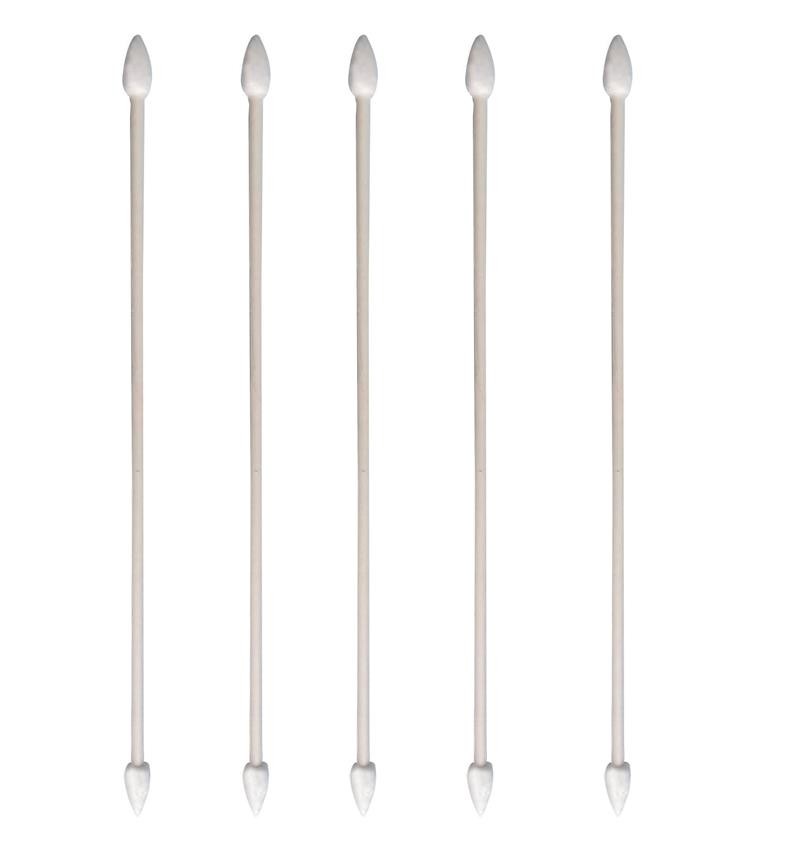 Long Handle Cotton Swabs Cleanroom Consumables 6 Inch Standard Paper / Wood Handle