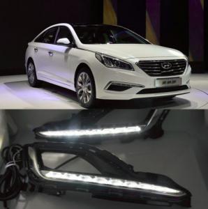 China Hyundai  SONATA 9TH DRL 2X LED Driving Daytime Running Lights DRL Fog Lamp For Hyundai  SONATA 9TH 2014-2018 wholesale