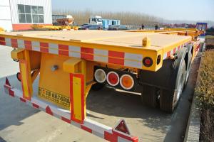 China 40ft Container Skeleton Semi Trailer Flatbed Tractor Trailer 40000kg Loading Capacity wholesale
