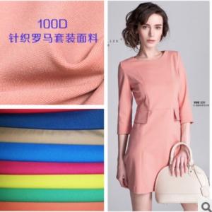 China 100D Polyester roman cloth lycra playing chicken cloth Hats knitted fabric pants suit wholesale