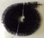 Black Bristle Color Gutter Cleaning Brush 4m Rolls 100mm OD For Gutter