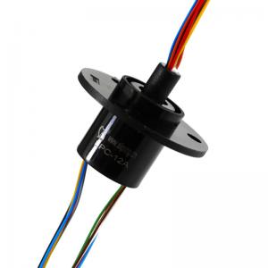China 12 circuits Capsule Slip Ring with Gold to Gold Transfers Analog and Digital Signals for Indexing Tables wholesale