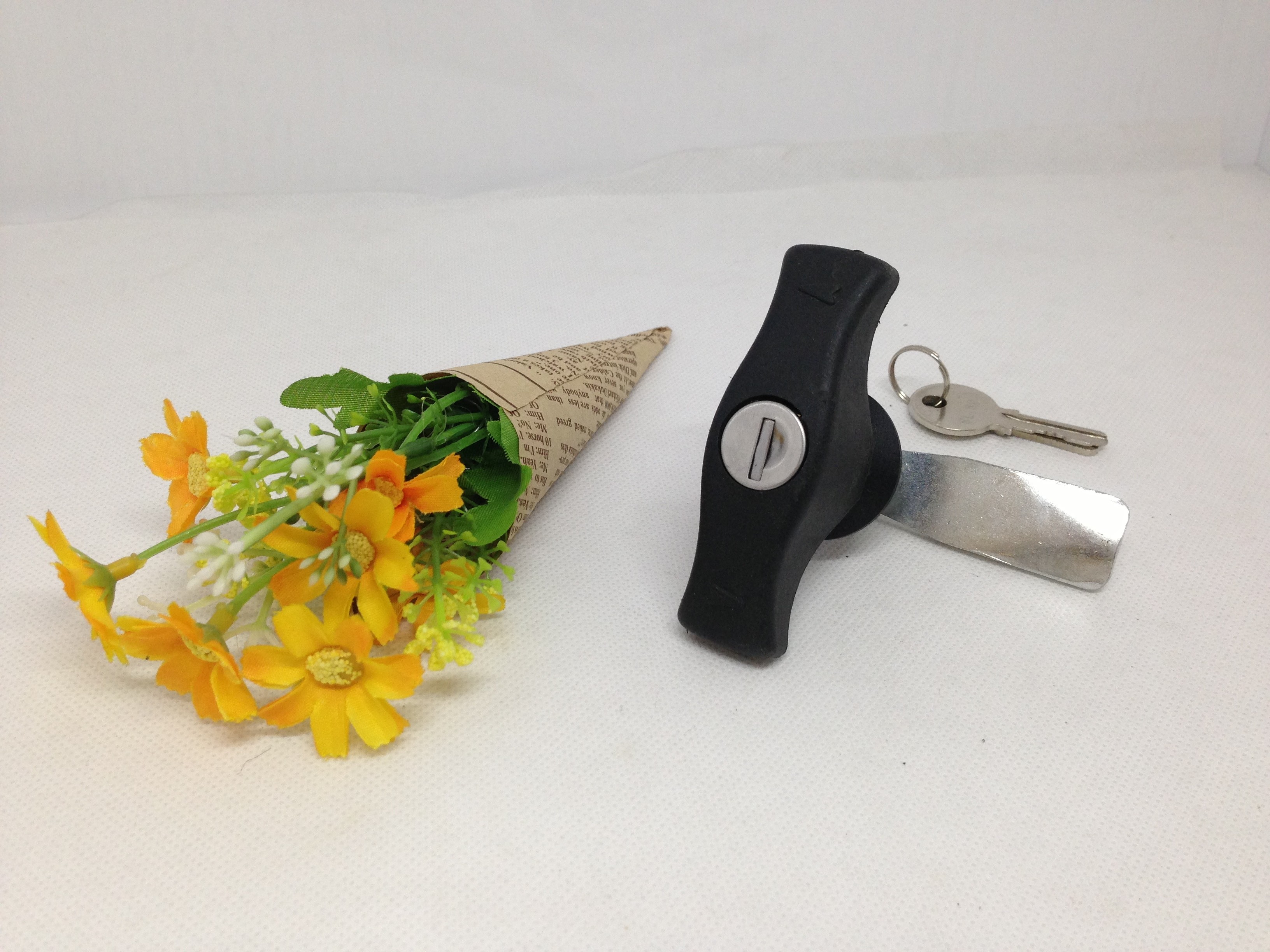 MEIGU MS325 T Handle Lock Plastic handle Cabinet Door Rock Hardware Room Lock Zinc Alloy Latch