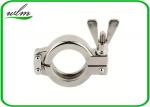 Sanitary Hygienic Double Bolt Pipe Clamps Tri Clamp Sanitary Fittings Mirror