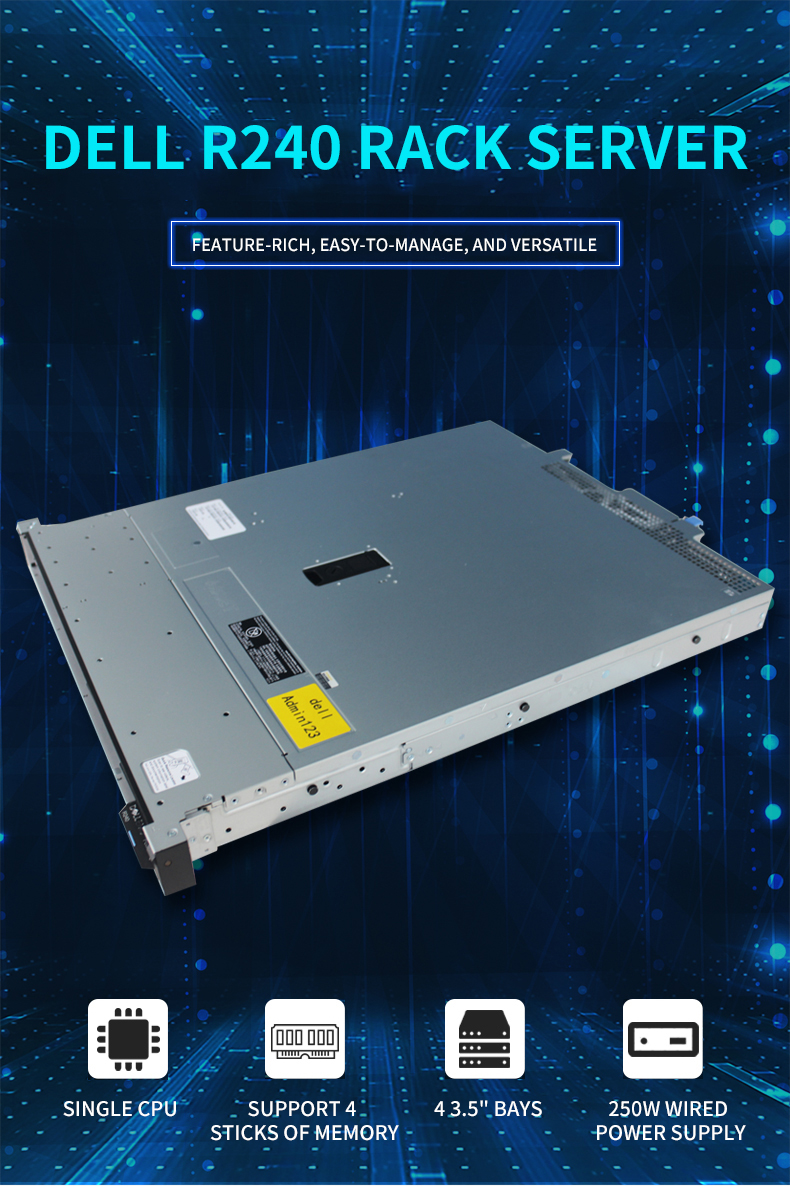 wholesale price 3.4Hz Network PowerEdge R240 Server Xeon processor nas server