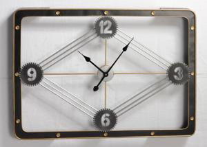 China Roman Numerals Metal Wall Art Clock on sale