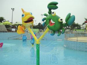 China Fiberglass Fish And Crab Spray Set Toys For Children Aqua Park Splash Zone wholesale